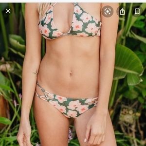 Acacia swim mahalo print bikini set